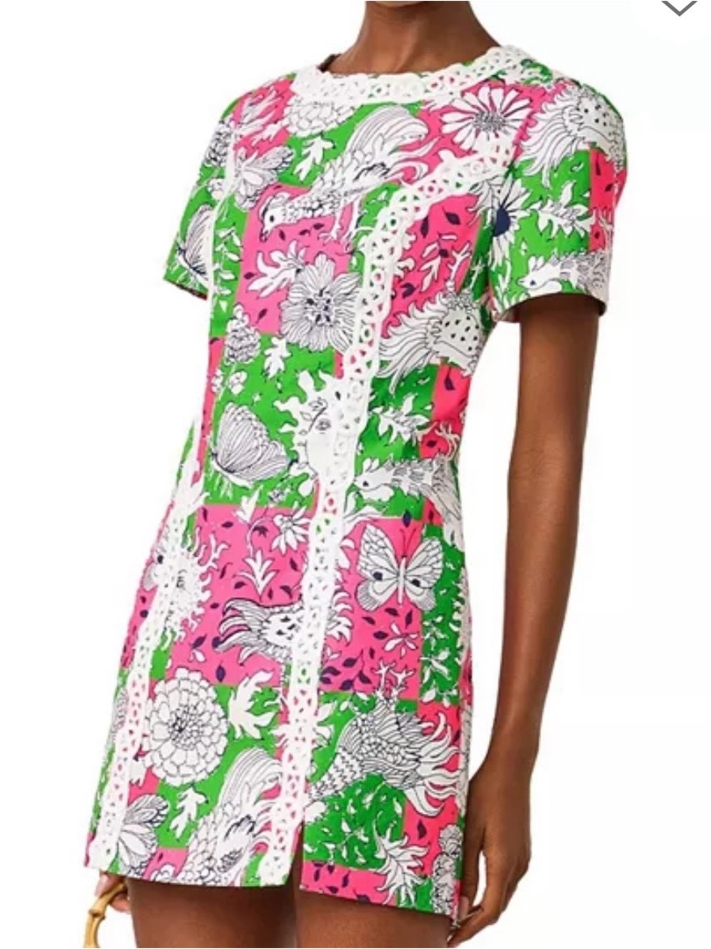 Lilly Pulitzer Romper - Pink and Green Salem - Size 14 - Picture 2 of 11